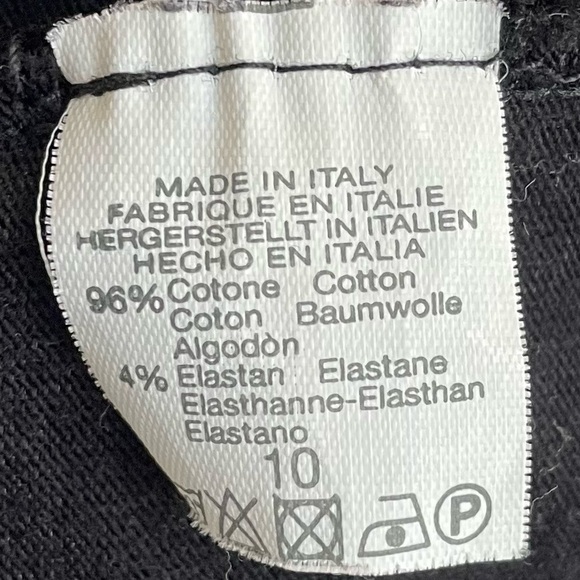 Brandy Melville Black Cropped Long Sleeve Collared Top, One Size - Picture 5 of 5